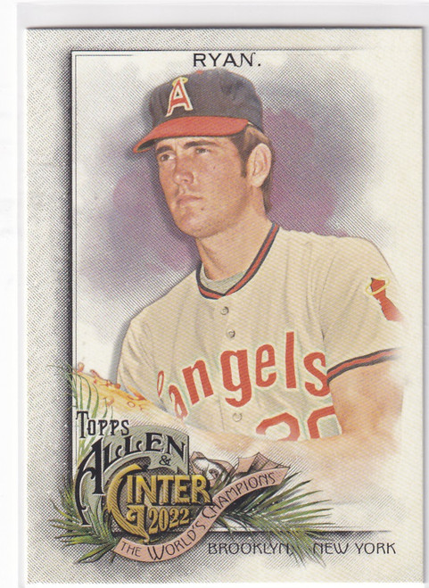 2022 TOPPS ALLEN & GINTER #93 NOLAN RYAN WORLD CHAMPION- CALIFORNIA ANGELS