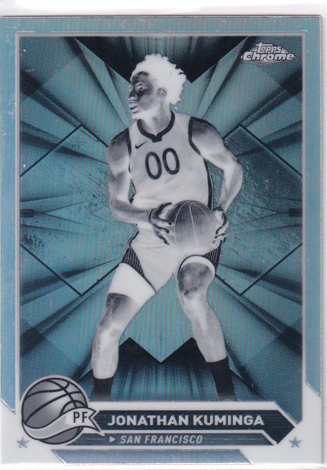 2024 TOPPS CHROME #122 JONATHAN KUMINGA NEGATIVE REFRACTOR- GOLDEN STATE WARRIOR