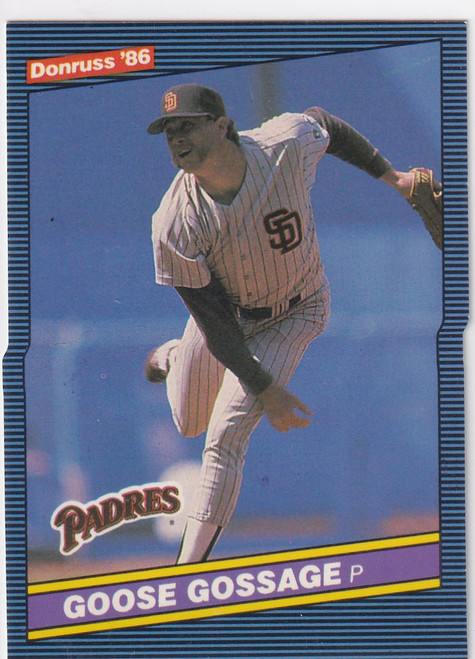 1985 DONRUSS #185 GOOSE GOSSAGE- SAN DIEGO PADRES