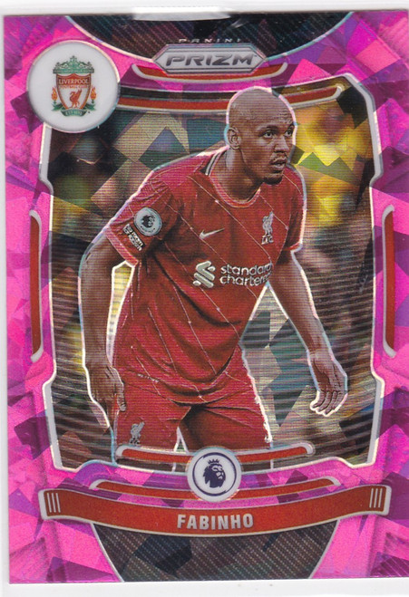 2021-22 Panini Prizm Premier League Pink Ice #84 Fabinho