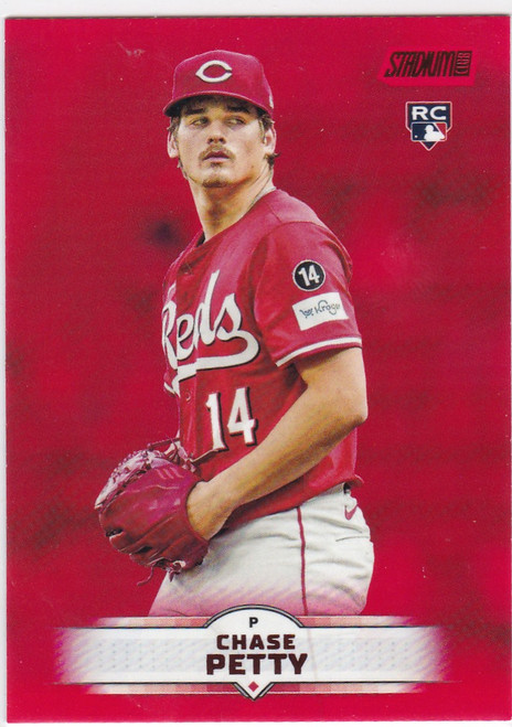 2025 Topps Stadium Club #59 Chase Petty RC Red Parallel Cincinnati Reds