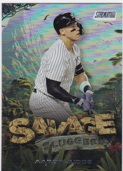 2025 Topps Stadium Club#SS-19 Aaron Judge Savage Sluggers New York Yankees