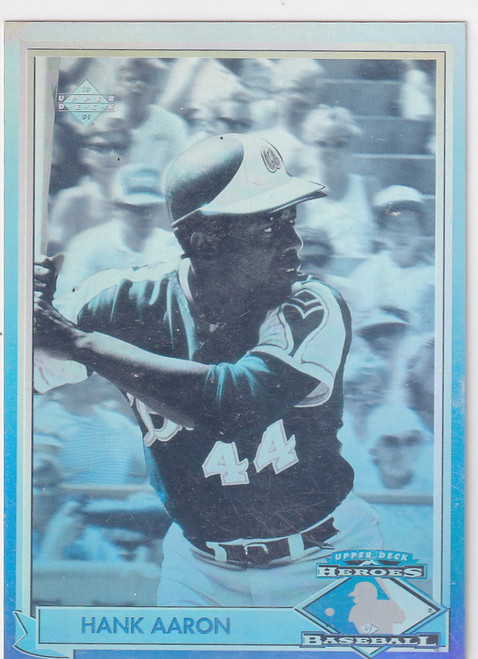 1991 UPPER DECK #HH1 HANK AARON HOLOGRAM- ATLANTA BRAVES