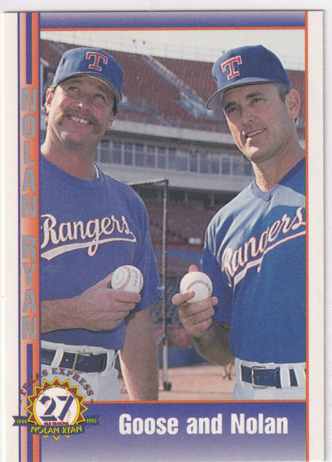 1993 PACIFIC #198 NOLAN RYAN GOOSE AND NOLAN- TEXAS RANGERS