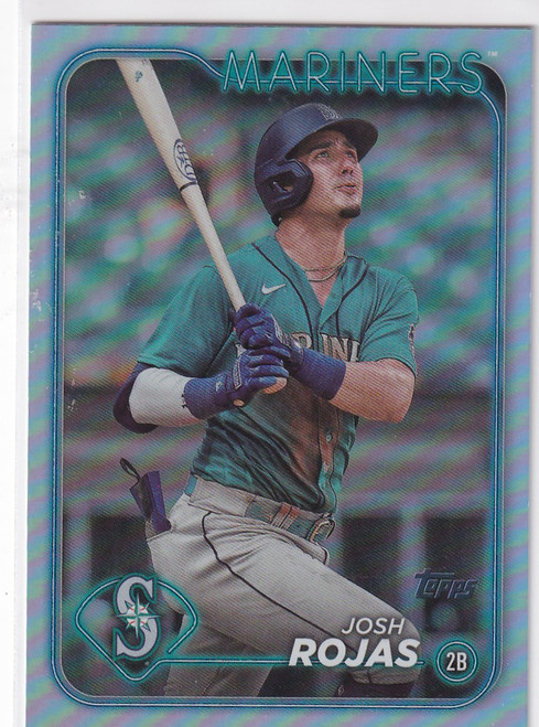 2024 TOPPS SERIES TWO #487 JOSH ROJAS REFRACTOR- SEATTLE MARINERS
