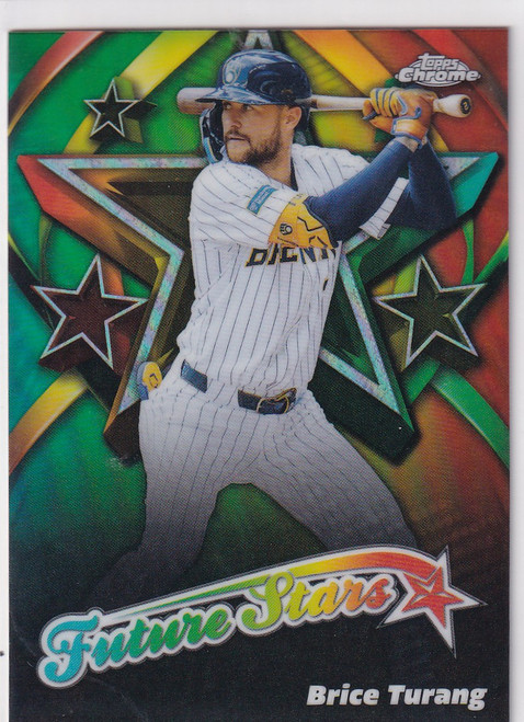 2025 TOPPS CHROME #FS-17 BRICE TURANG FUTURE STARS REFRACTOR- MILWAUKEE BREWERS
