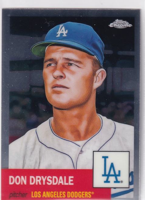 2022 TOPPS CHROME PLATNIUM #335 DON DRYSDALE- LOS ANGELES DODGERS