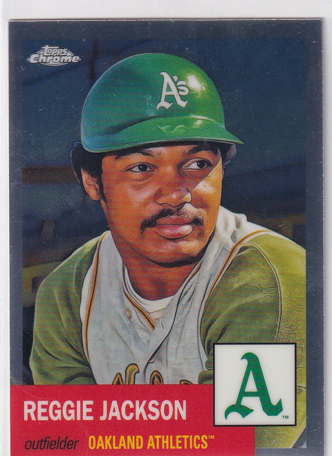 2022 TOPPS CHROME PLATNIUM #424 REGGIE JACKSON- OAKLAND ATHLETICS