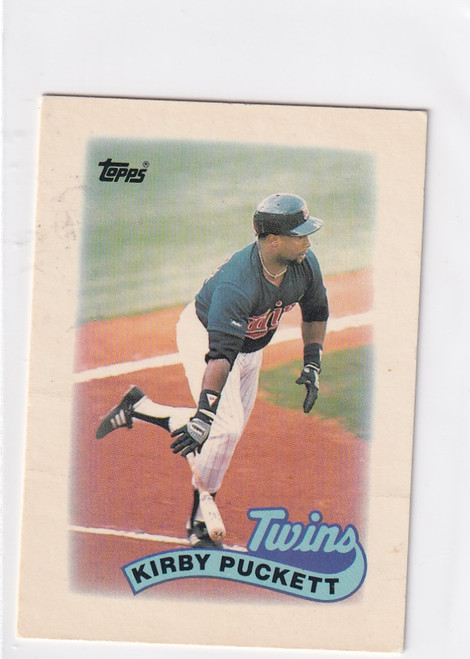 1989 TOPPS #62 KIRBY PUCKETT MINI- MINNESOTA TWINS