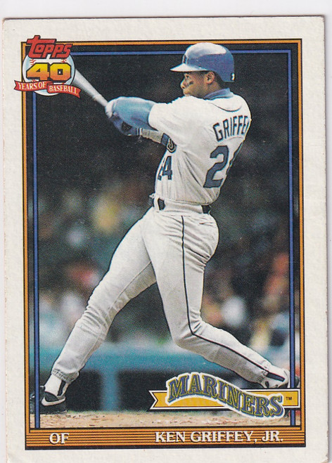 1991 TOPPS #790 KEN GRIFFEY JR 40 YEARS- SEATTLE MARINERS