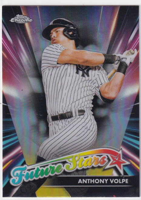 2024 TOPPS CHROME #FS-5 ANTHONY VOLPE FUTURE STARS- NEW YORK YANKEES