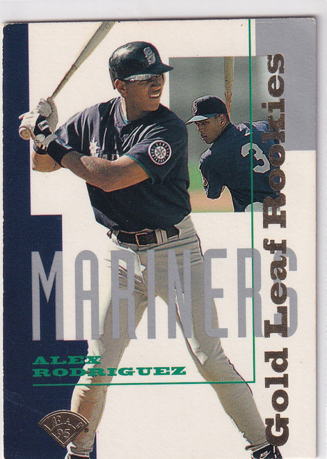 1995 DONRUSS #1 ALEX RODRIGUEZ GOLD LEAF ROOKIES- SEATTLE MARINERS