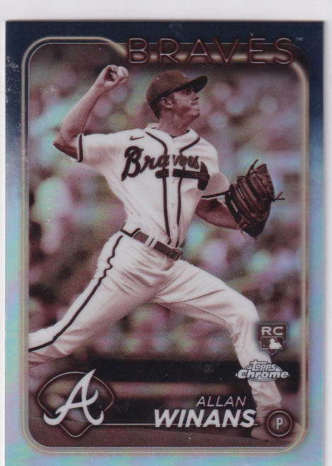 2024 TOPPS CHROME #249 ALLAN WINANS SEPIA REFRACTOR- ATLANTA BRAVES