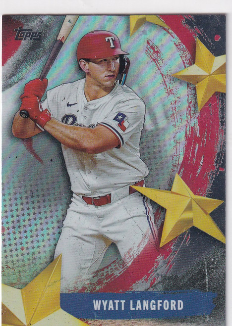 2025 TOPPS #SMLB-55 WYATT LANGFORD STARS OF MLB- TEXAS RANGERS