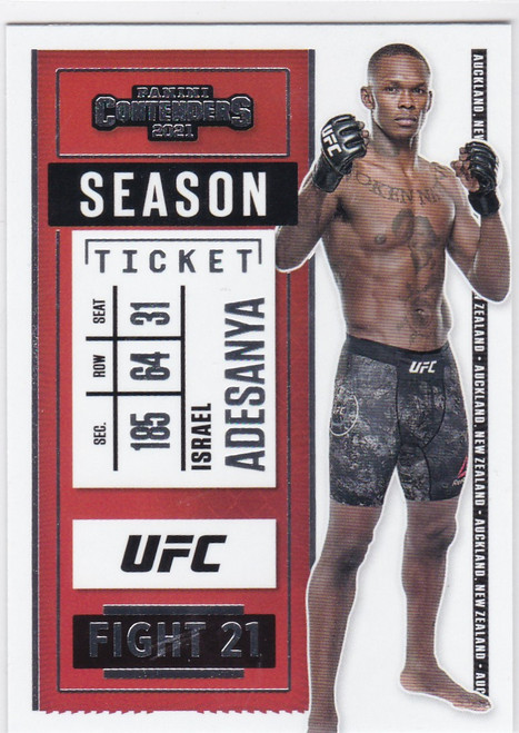2021 Panini Chronicles Contenders #5 Israel Adesanya