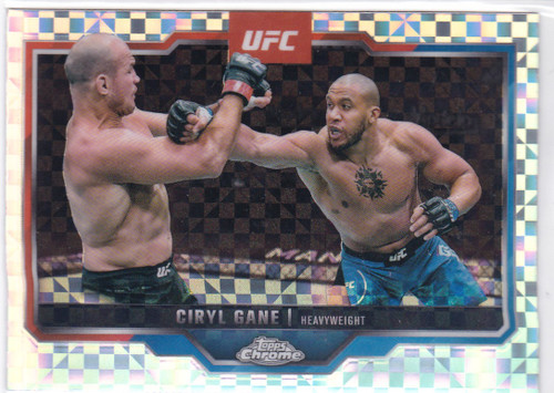 2025 Topps Chrome UFC # 33 Ciryl Gane X-Fractor