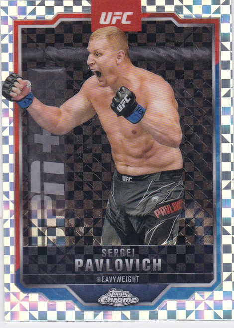2025 Topps Chrome UFC # 148 Sergei Pavlovich X-Fractor