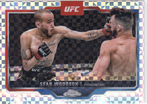 2025 Topps Chrome UFC # 87 Sean Woodson X-Fractor