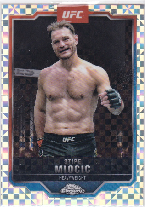 2025 Topps Chrome UFC # 122 Stipe Miocic X-Fractor