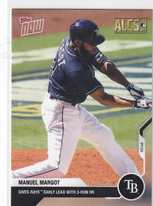 2020 TOPPS NOW #402 MANUEL MARGOT ALC- TAMPA BAY RAYS