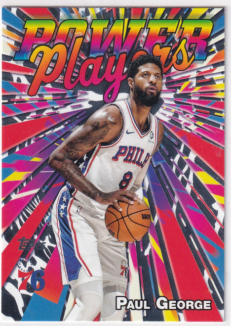 2025 TOPPS #PP-11 PAUL GEORGE POWER PLAYERS- PHILADELPHIA 76ERS