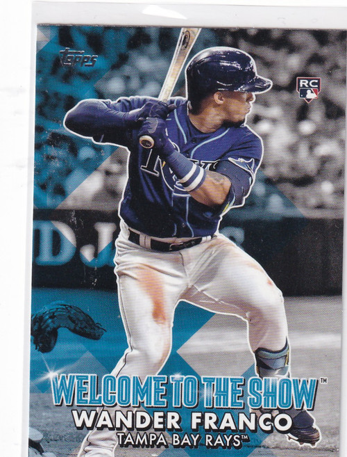 2022 TOPPS #WTTS-25 WANDER FRANCO WELCOME TO THE SHOW- TAMPA BAY RAYS