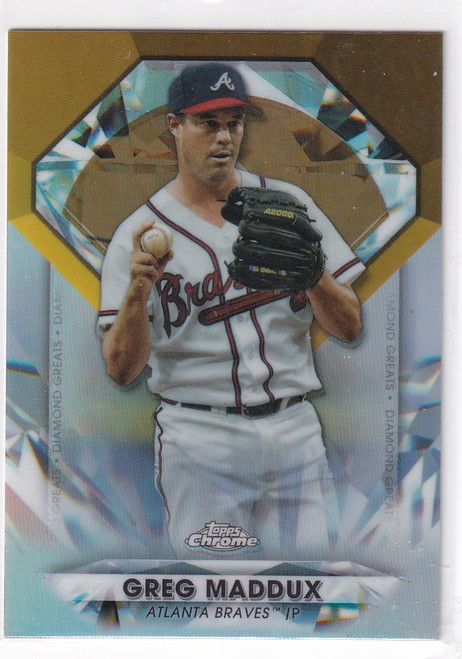 2022 TOPPS CHROME #DGC-2 GREG MADDUX DIAMOND GREATS- ATLANTA BRAVES