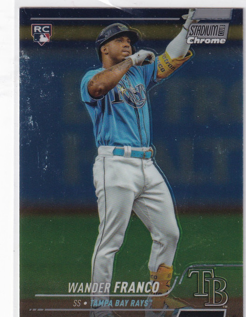 2022 TOPPS STADIUM #100 WANDER FRANCO- TAMPA BAY RAYS