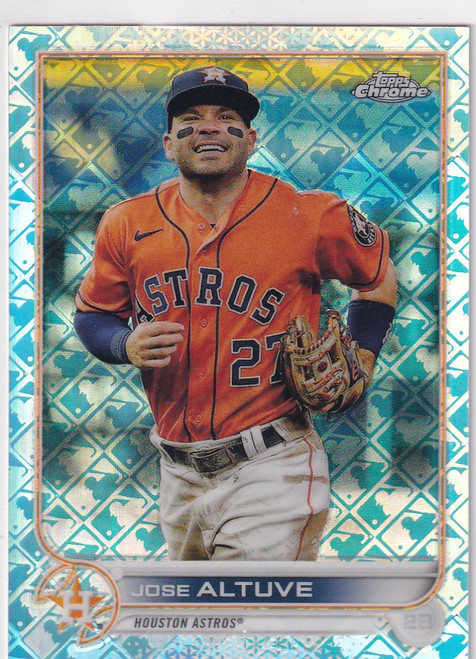 2022 TOPPS #61 JOSE ALTUVE LOGOFRACTOR- HOUSTON ASTROS