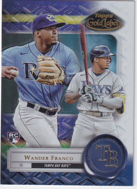 2022 TOPPS GOLD LABEL #96 WANDER FRANCO- TAMPA BAY RAYS