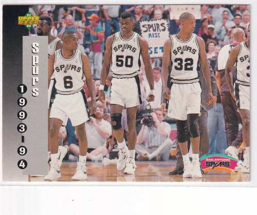 1993 UPPER DECK #233 SPURS SCHEDULE- SAN ANTIONO SPURS