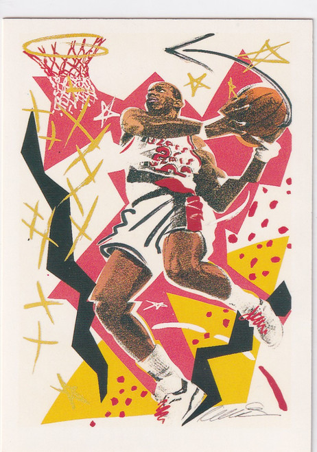 1990 HOOPS #376 CLYDE DREXLER- PORTLAND TRAIL BLAZZERS
