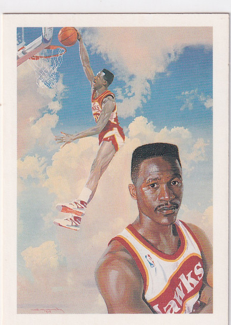 1990 HOOPS #355 DOMINIQUE WILKENS- ATLANTA HAWKS