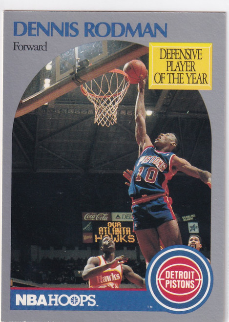 1990 HOOPS #109 DENNIS RODMAN- DETROIT PISTONS