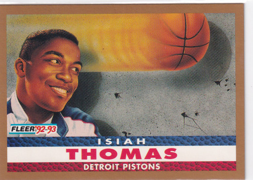 1992 FLEER #255 ISIAH THOMAS QUICKNESS USA- DETROIT PISTONS
