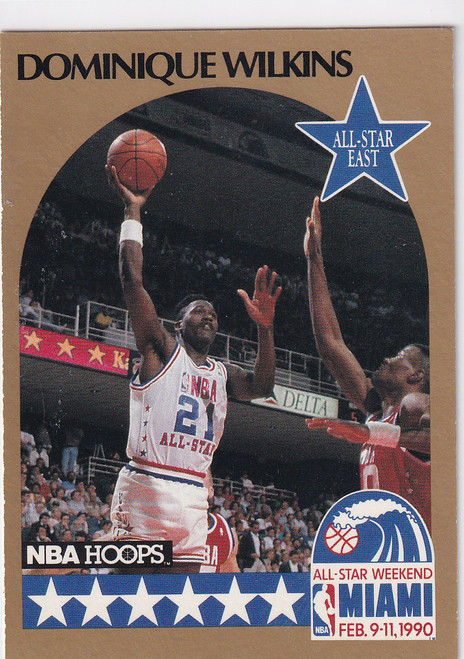 1990 HOOPS #12 DOMINIQUE WILKENS ALL STAR- ATLANTA HAWKS