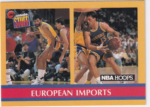 1990 HOOPS #384 EUROPEAN IMPORTS- LOS ANGELES LAKERS