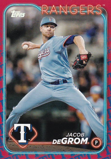 2024 TOPPS SERIES ONE #171 JACOB DEGROM TEAM BOARDER- TEXAS RANGERS