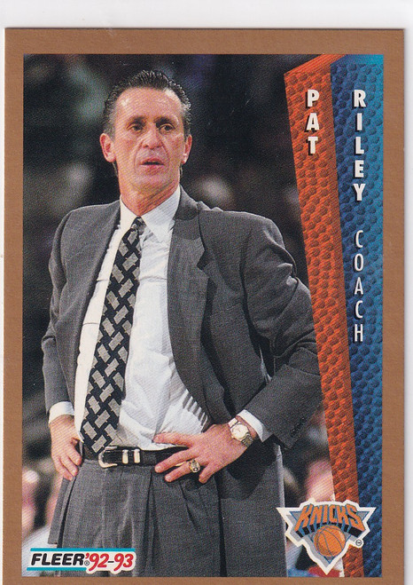 1992 FLEER #155 PAT RILEY- NEW YORK KNICKS