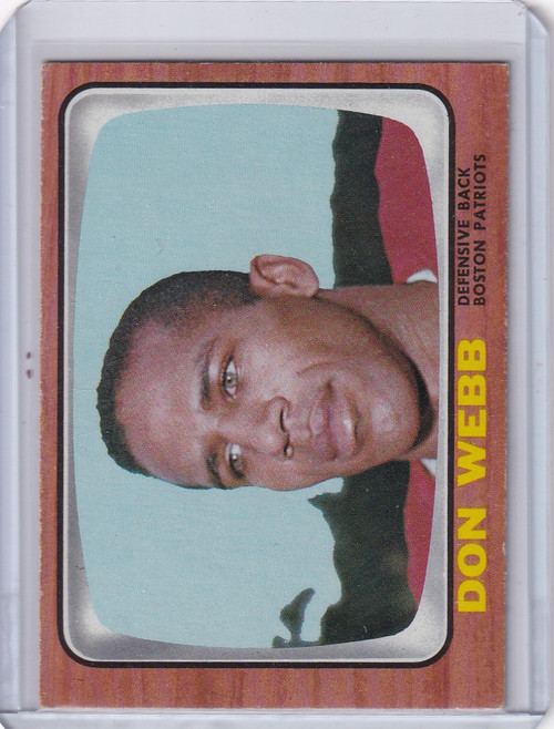 1966 Topps Football #13 Don Webb - Boston Patriots