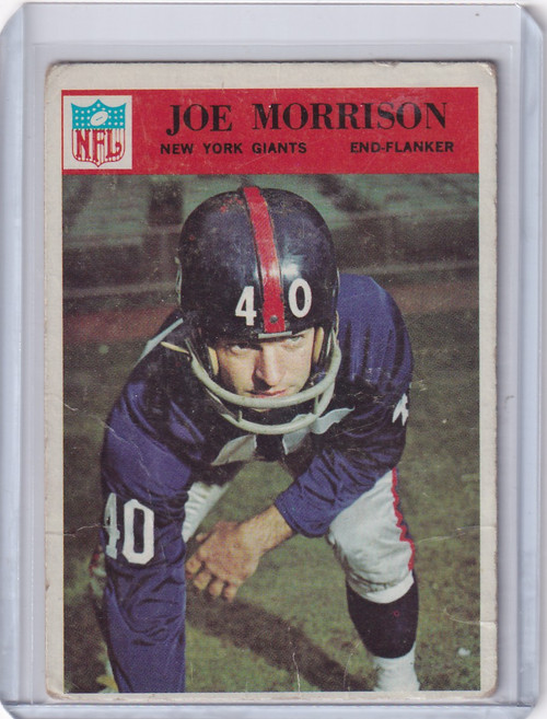 1966 Philadelphia Football #128 Joe Morrison - New York Giants
