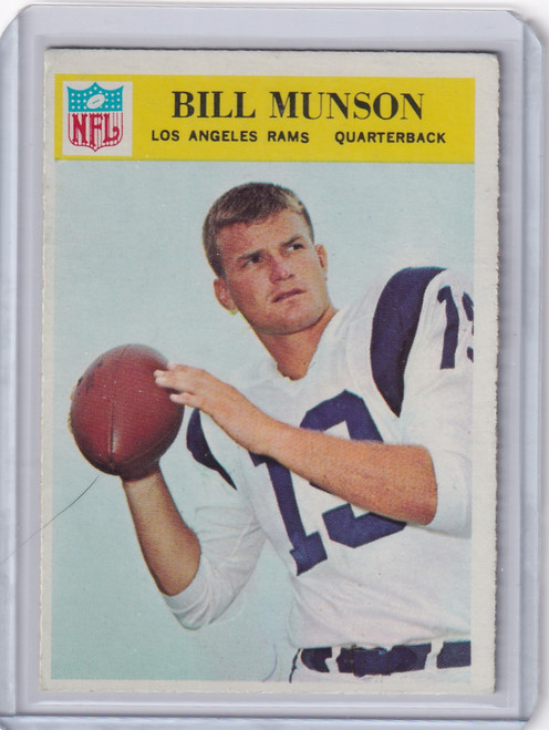 1966 Philadelphia Football #101 Bill Munson - Los Angeles Rams