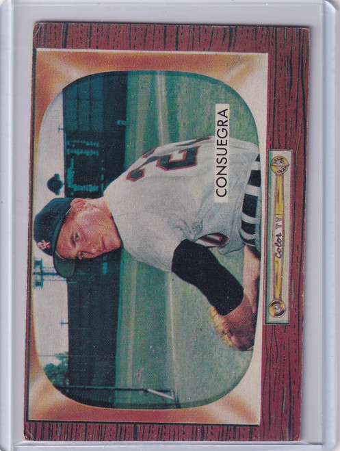 1955 Bowman Baseball #116 Sandy Consuegra - Chicago White Sox
