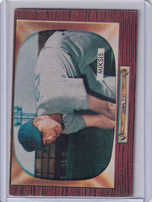 1955 Bowman Baseball #181 Eddie Miksis - Chicago Cubs