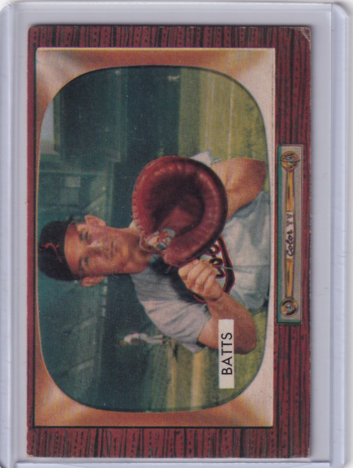 1955 Bowman Baseball #161 Matt Batts - Baltimore Orioles