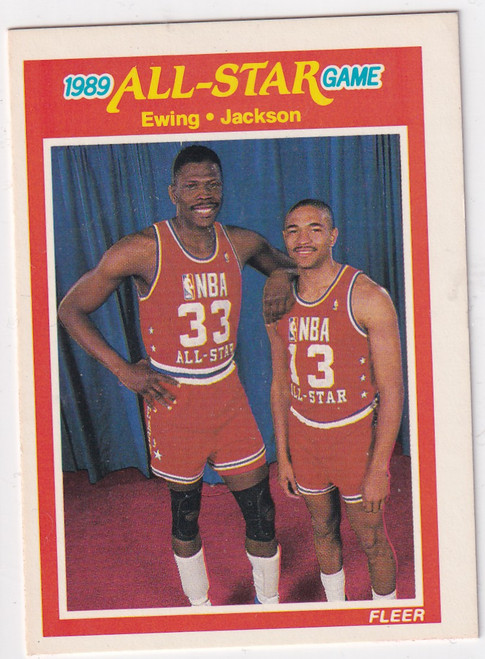 1989 FLEER #167 PATRICK EWING ALL STAR- NEW YORK KNICKS