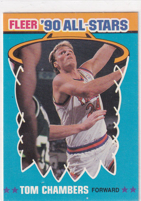 1990 FLEER #8 TOM CHAMBERS ALL STARS- PHOENIX SUNS
