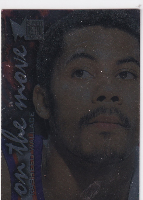 1996 FLEER #122 RASHEED WALLACE ON THE MOVE- POTLAND TRAIL BLAZZERS