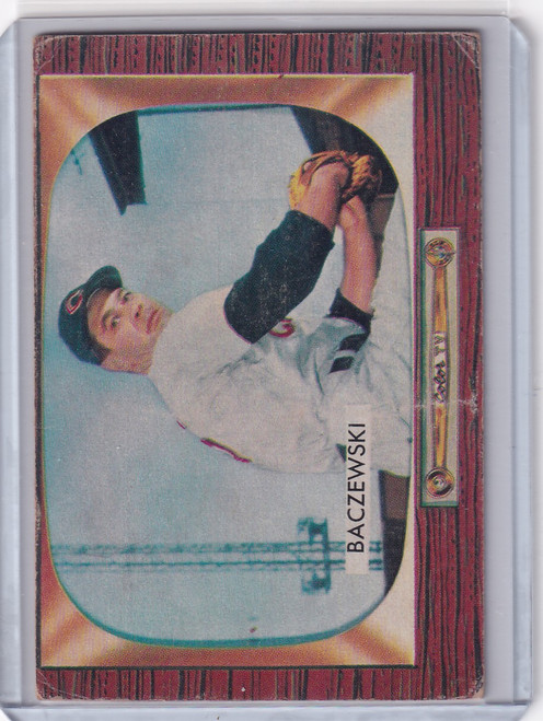 1955 Bowman Baseball #190 Fred Baczewski - Cincinnati Redlegs