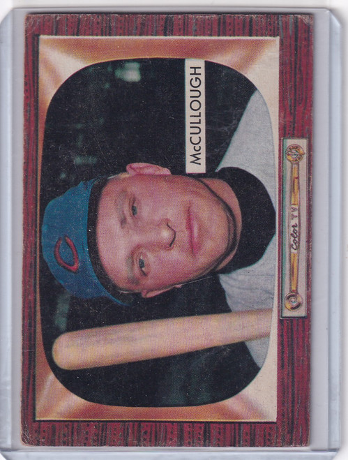 1955 Bowman Baseball #280 Clyde McCullough - Chicago Cubs